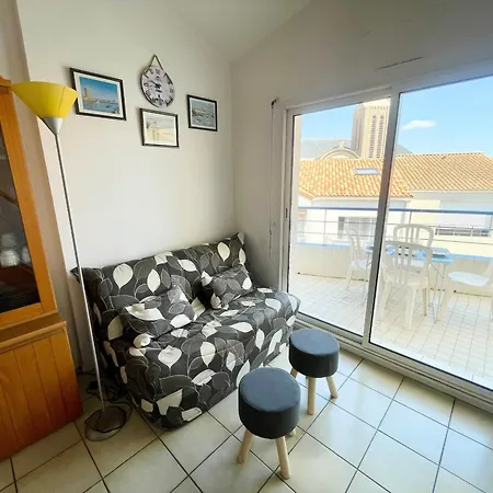 Studio-mezzanine Agreable A 150m De La Plage, Quartier Arago, Balcon-terrasse, Animaux Acceptes - Fr-1-92-566 * Ле-Сабль-д’Олон